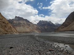 07 Looking Back Towards Kerqin Camp With Hills And Mountains In Wide Shaksgam Valley On Trek To K2 North Face In China